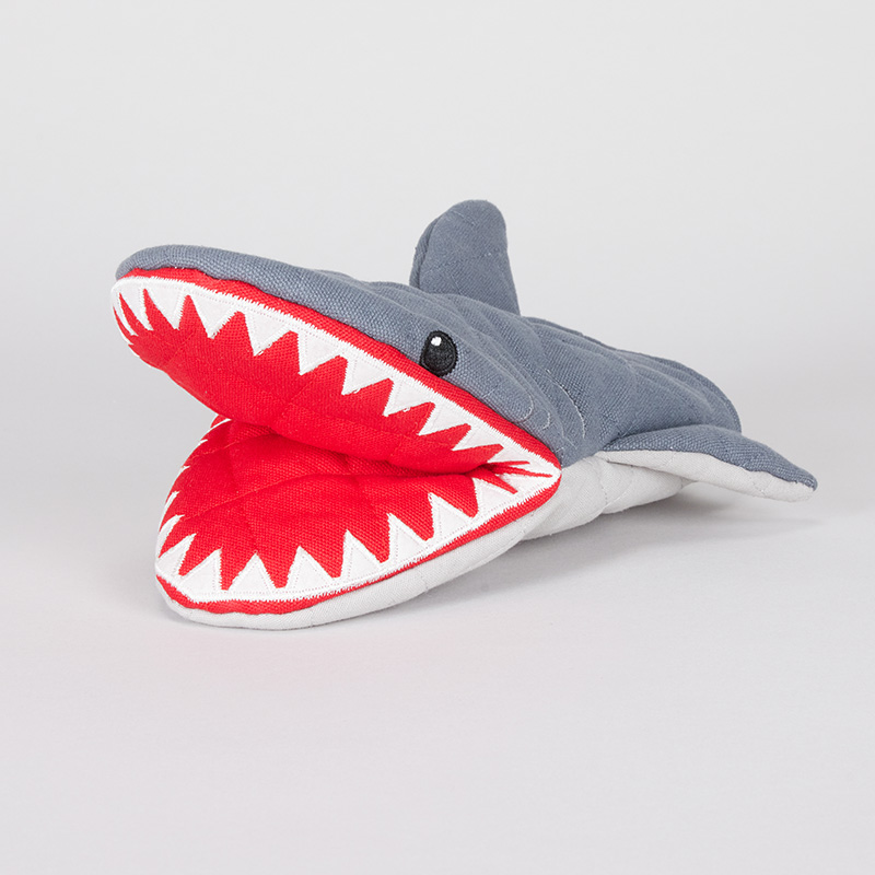 This aggressively-cute oven mitt.  Shark accessories, Shark, Puppets