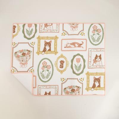 Cat Portraits Drying Mat