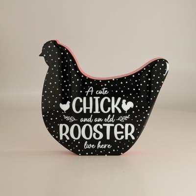 A Cute Chick Block Sign