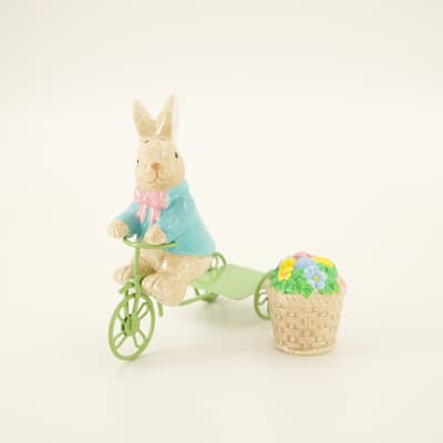 Bunny on Bicycle Salt and Pepper Set