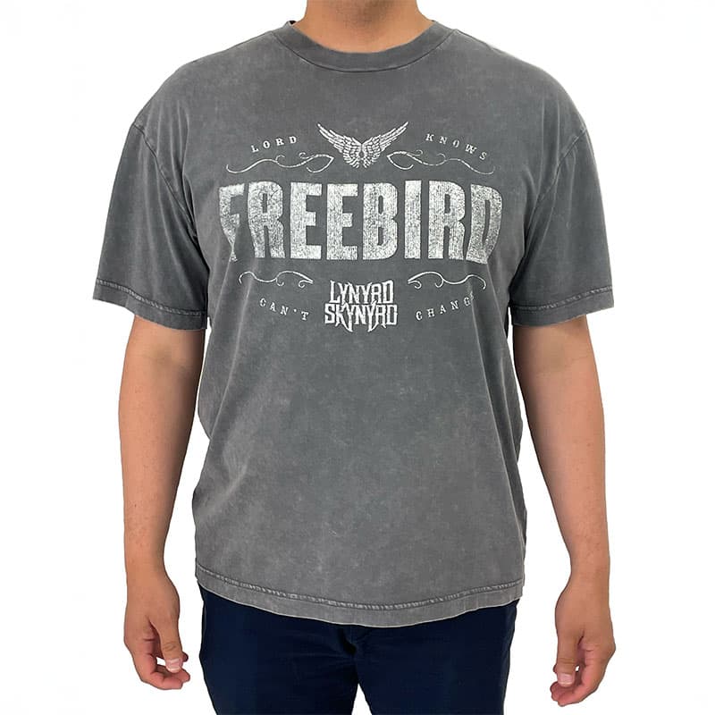 Free Bird T-Shirt Donna - Maglia Con Logo Lynyrd Skynyrd - Vestibilità Regolare, Colore Nero, Made In EU