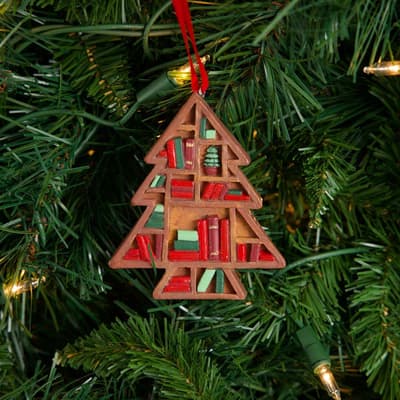 Bookshelf Tree Ornament