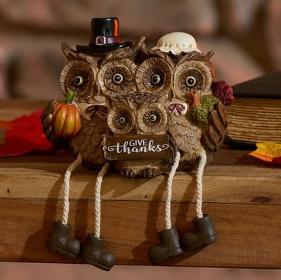 Owl Family Shelf Sitter