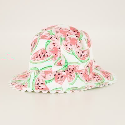 Infant So Sweet Melon Print Sun Hat