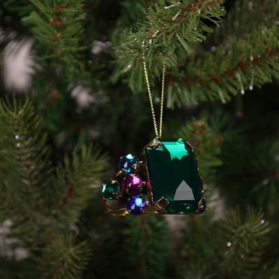 Faux Emerald Ring Ornament