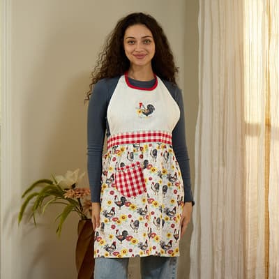Rooster Hostess Apron