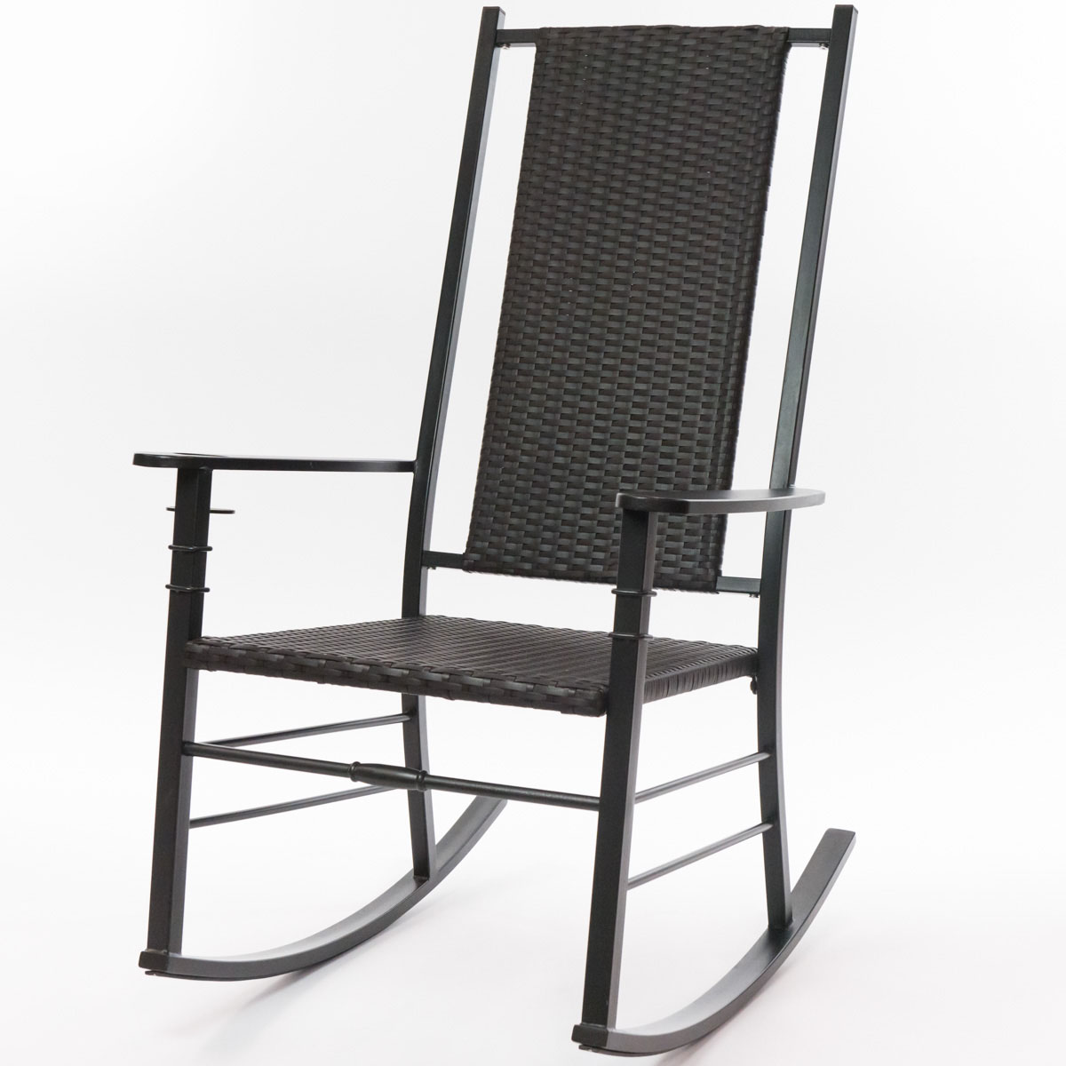 black palm harbor wicker rocking chair