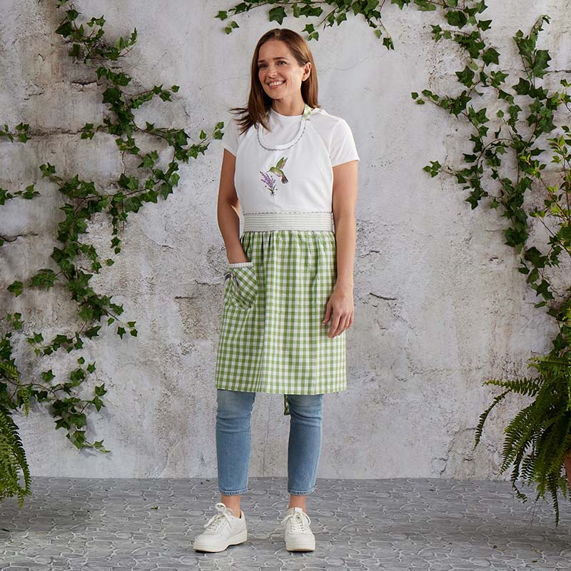 Hummingbird Hostess Apron Cracker Barrel