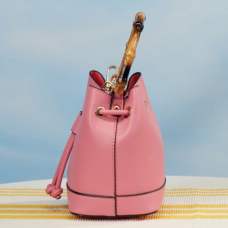 【ROSA.K】Forfold Monogram Bucket Bag XS_4colors Le Roseau XS Bucket bag Chestnut - Leather | Longchamp US