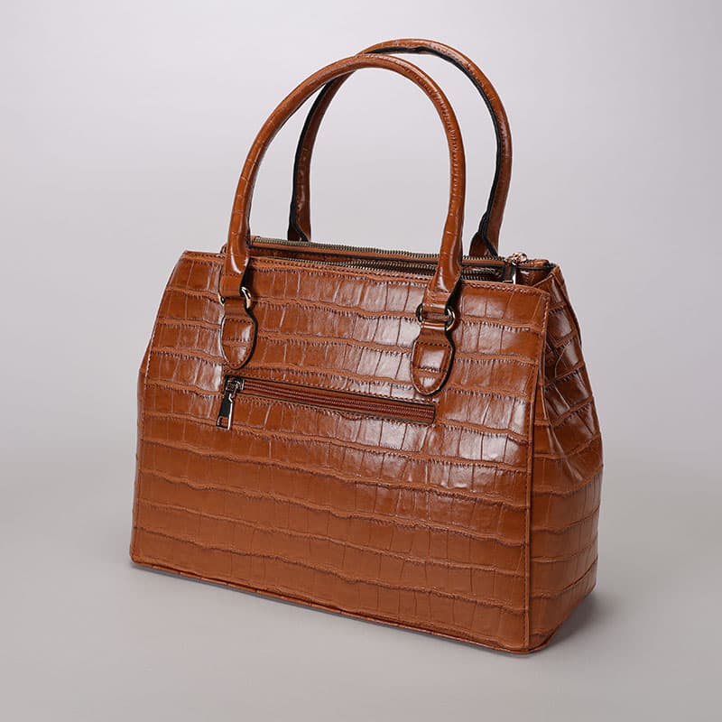 Faux leather best sale satchel bag