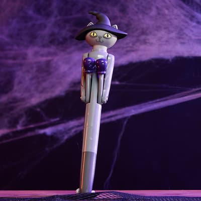 Cat with Witch Hat Boxing Pen