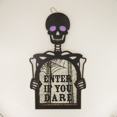 LED Skeleton Mirror Wall Decor