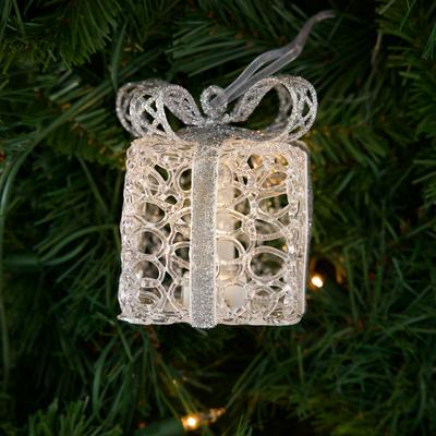 Light Up Present Ornament