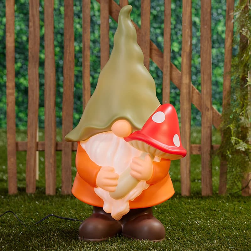 Garden hotsell Gnome Blow Mold Statue