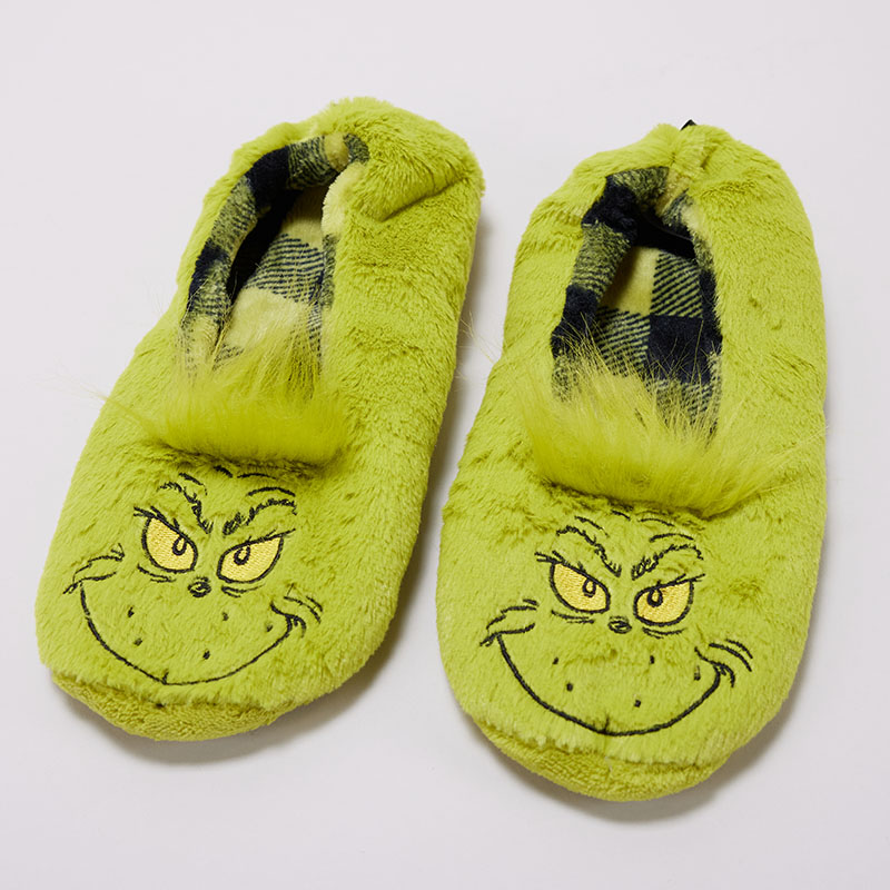 Children's on sale grinch slippers