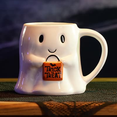 Stoneware Ghost Mug