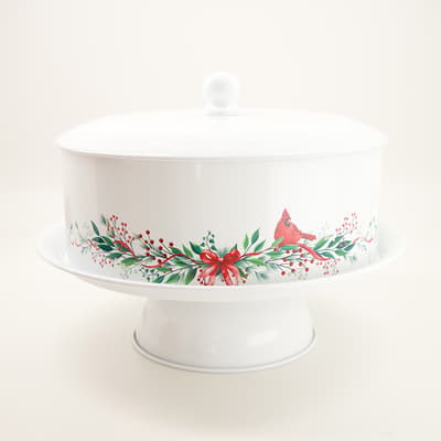 Cardinal Metal Cake Stand