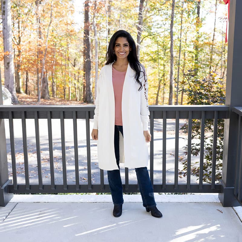 Ivory cardigan outfit deals