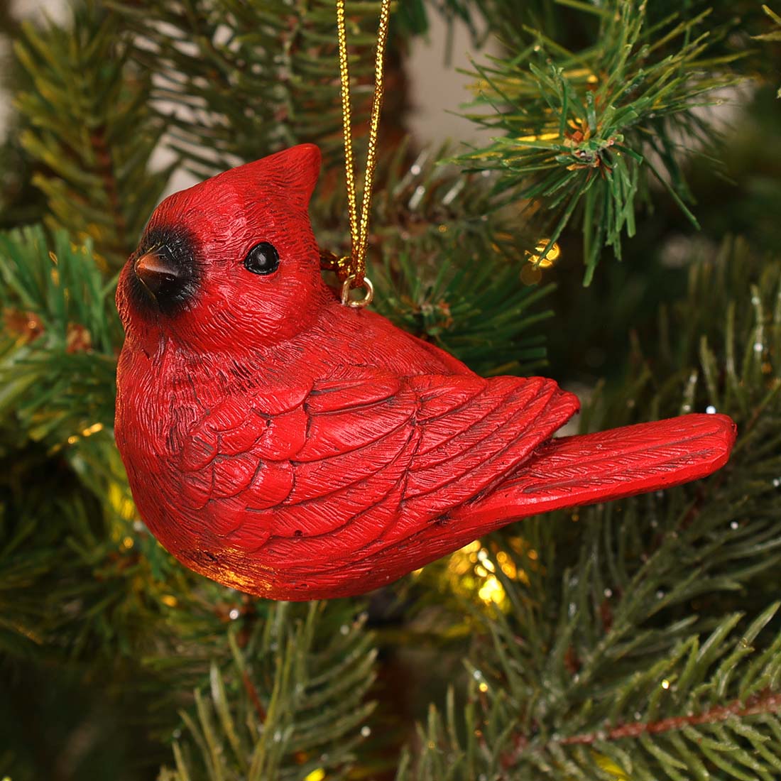 Resin Cardinal Ornament Cracker Barrel