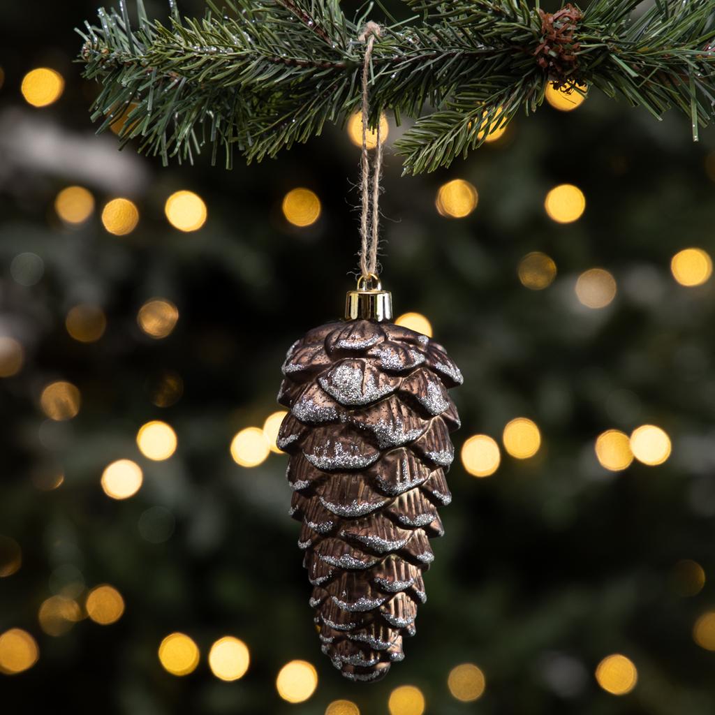 Large Frosted Pinecones - Set of 25 - Cracker Barrel