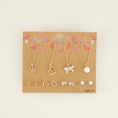 8 Piece Necklace And Earring Set