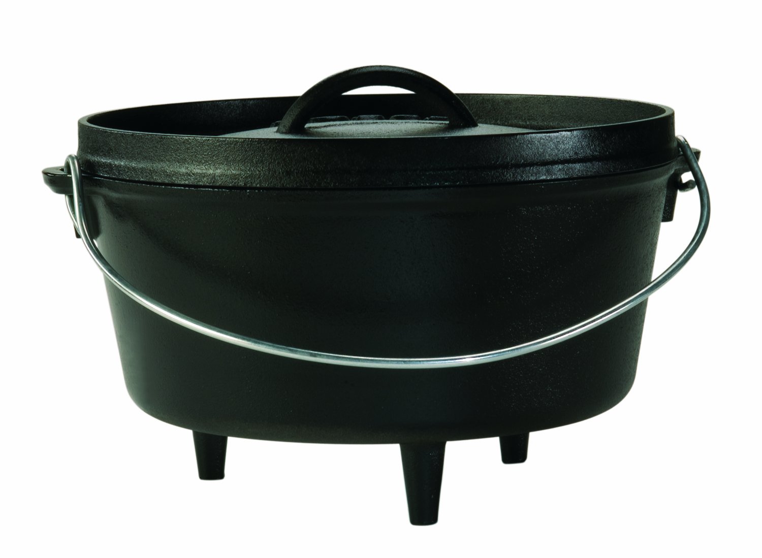 Lodge 5-Quart Cast Iron Camp Dutch Oven Cracker Barrel