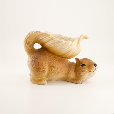 Squirrel Figurine Tail Bowl