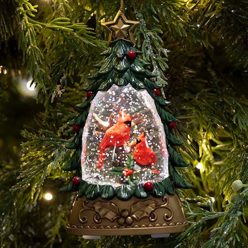 Tree in Rectangle w/Cardinal Earrings Tree in Rectangle w/Cardinal Earrings