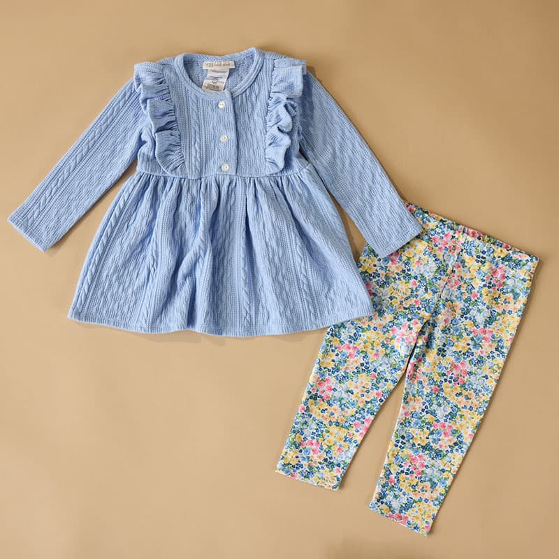 Toddler Texture Top Legging Set