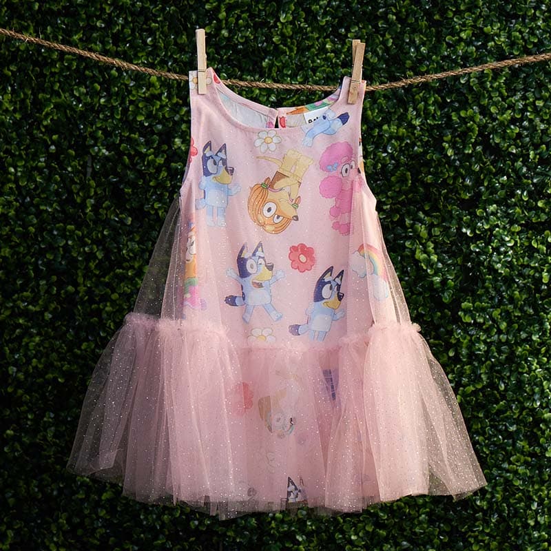 Toddler Bluey Print Tutu Dress - Cracker Barrel