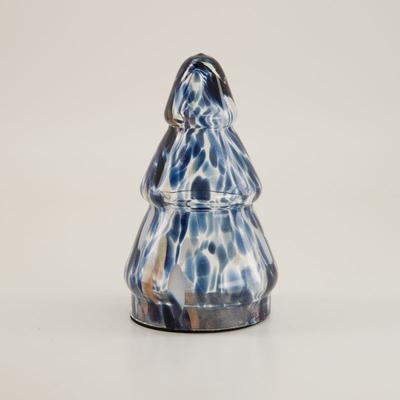 Small Blue Glass Christmas Tree