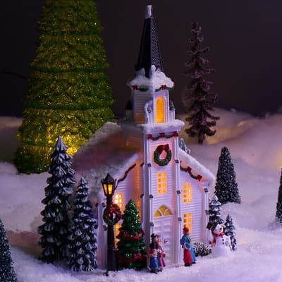 LED Lighted Church