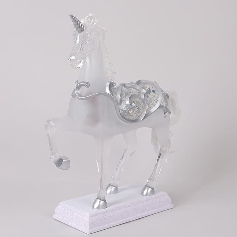 Unicorn Figural Glitter Globe - Cracker Barrel