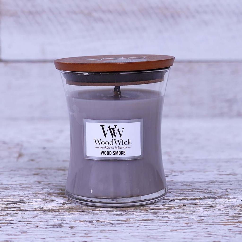 WoodWick Wood Smoke HearthWick Flame Candle - Cracker Barrel