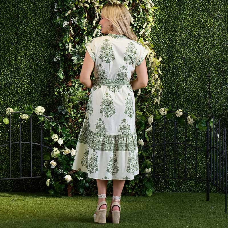 ivory green color dress Ivory Dress in Green  Wanhiyan Clothing