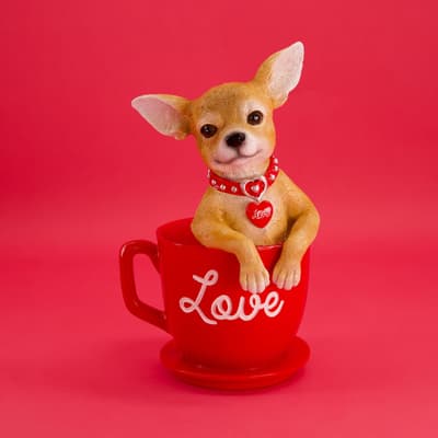 Dog in Love Cup