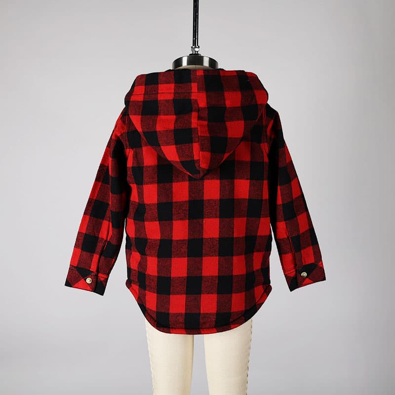 Buffalo check hot sale sherpa jacket