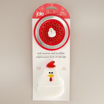 Sink Strainer And Scrubby Set