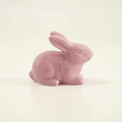 Purple Ceramic Bunny