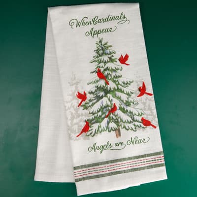 Cardinal Tree Tea Towel