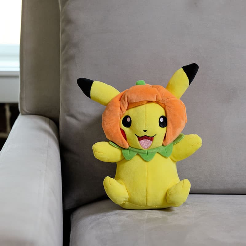 Pikachu with Pumpkin Hat Medium Plush - Cracker Barrel