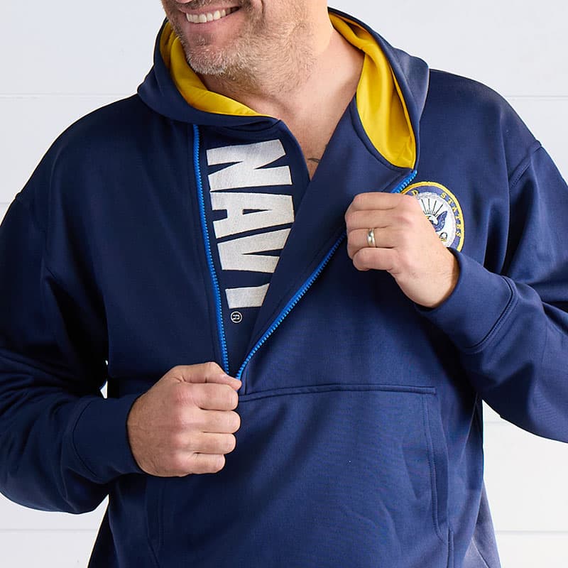 Navy Half Zip Navy Jacket - Cracker Barrel