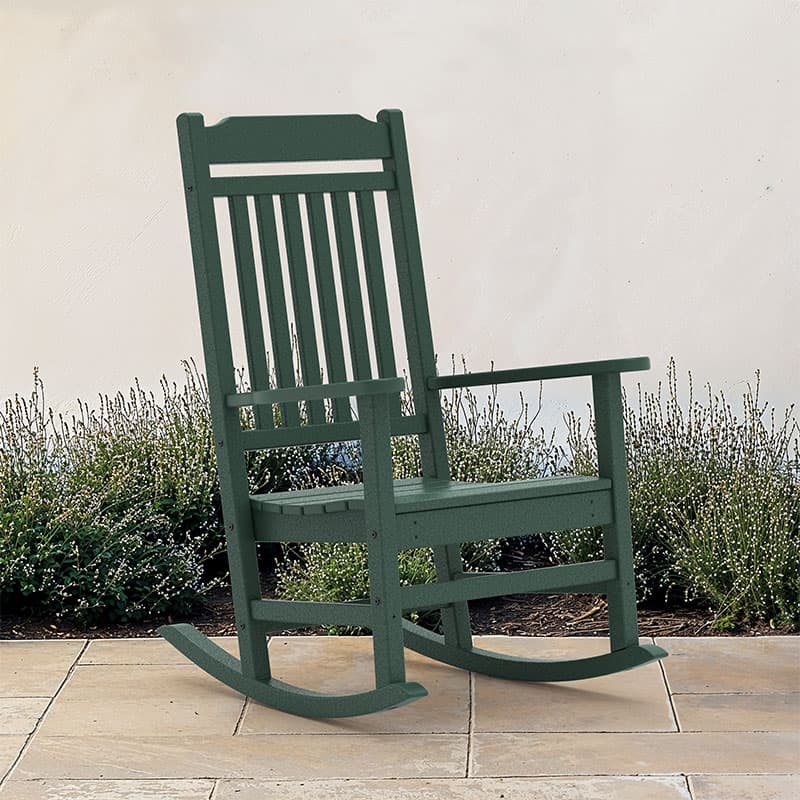 POLYWOOD All-Weather Heritage Legacy Slat Rocker - Cracker Barrel