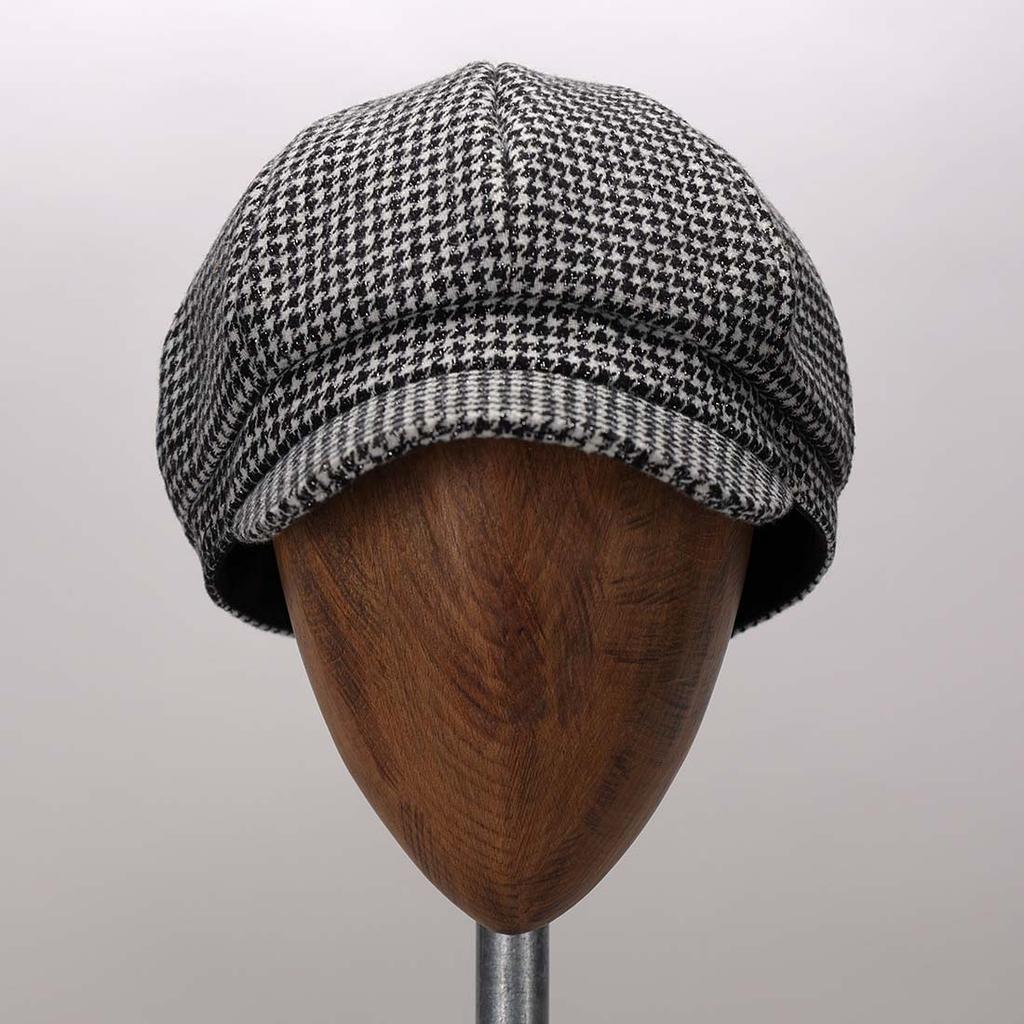 Houndstooth cabbie cheap hat