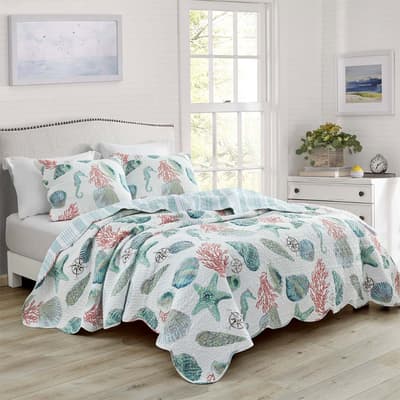 Seaside Whole Cloth Quilt - King