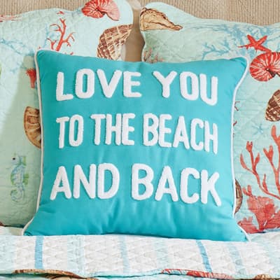 Beach And Back Decorative Pillow