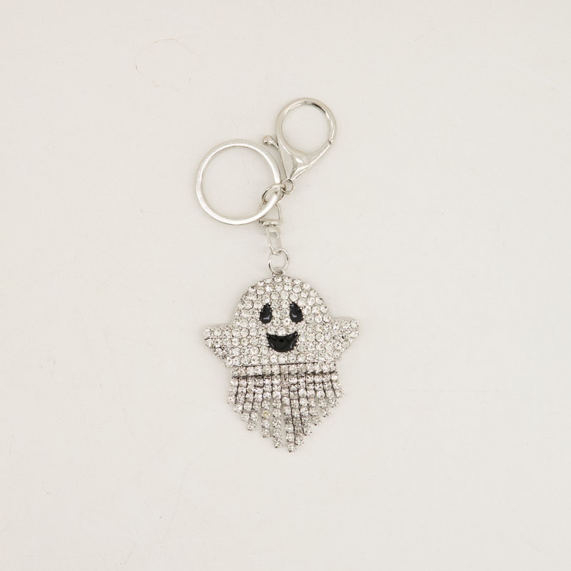 Silver Bling Ghost Fringe Keychain - Cracker Barrel