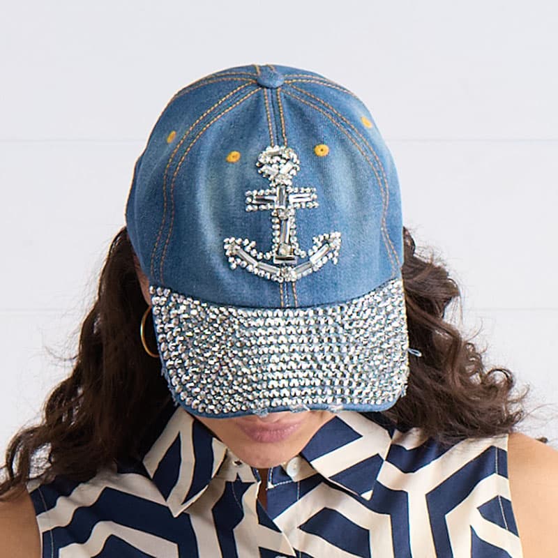 帽子 Anchor inc. INTERNET Cap Bling Anchor Denim Cap - Cracker Barrel