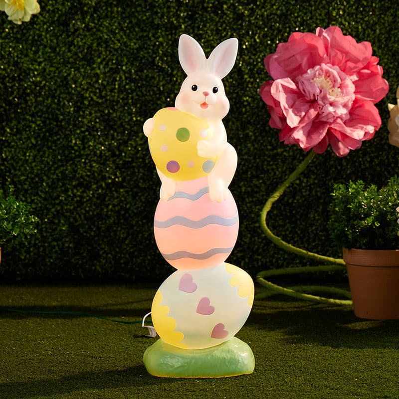 Easter bunny with egg blow mold factory