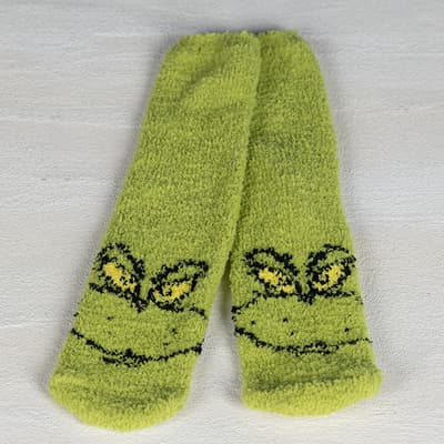 Grinch Slipper Socks